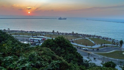 西子灣觀夕平台場景圖